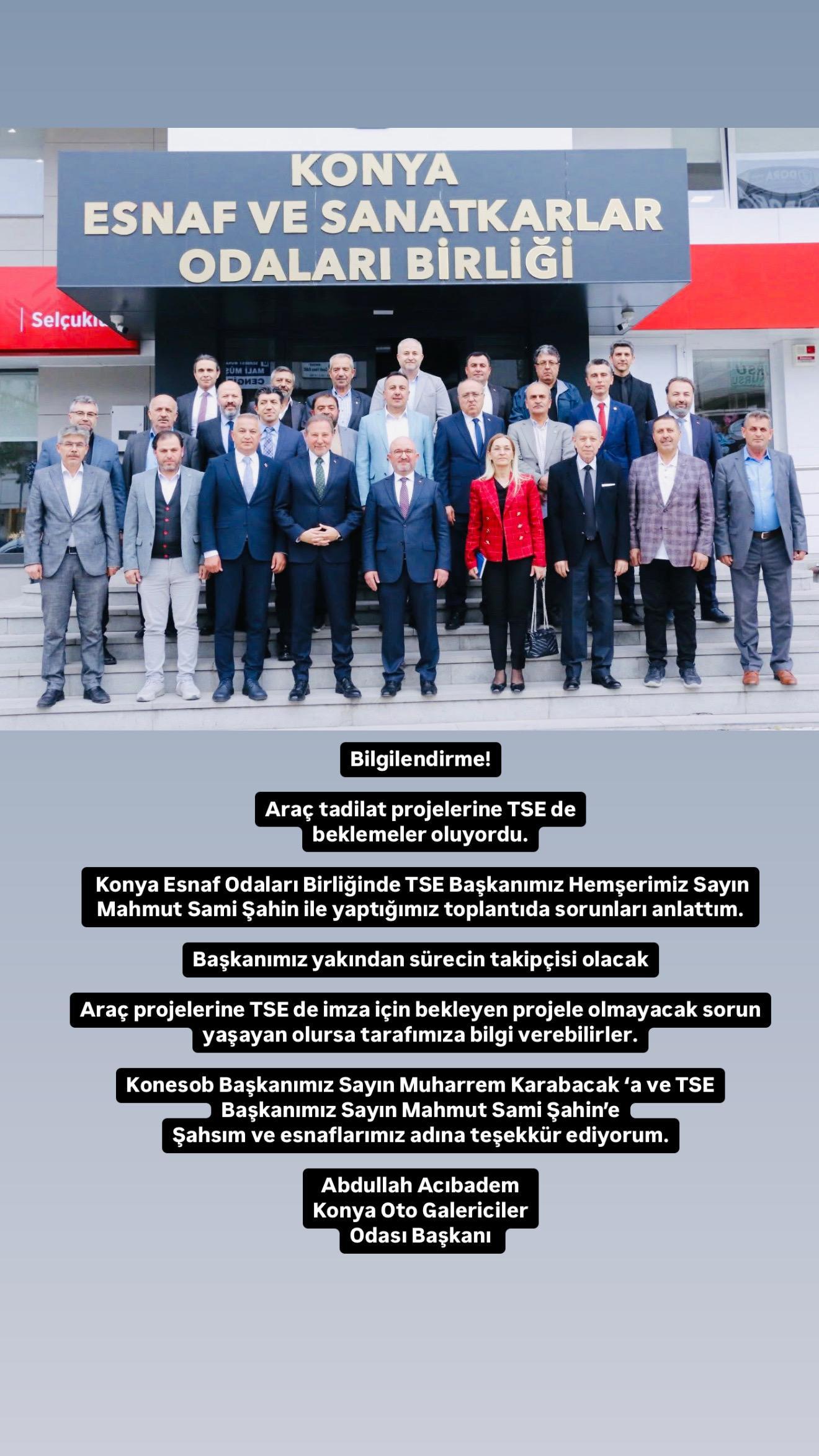 TSE BAŞKANIMIZ SAYIN MAHMUT SAMİ ŞAHİN İLE GÖRÜŞMEMİZ